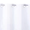White FlexHook PEVA Shower Curtain