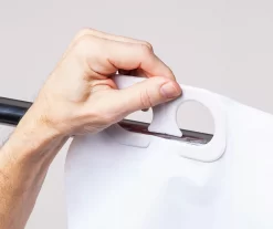 White FlexHook PEVA Shower Curtain -Home Decor Store 810504075 3