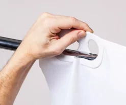 White FlexHook PEVA Shower Curtain -Home Decor Store 810504075 4