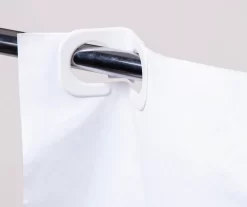 White FlexHook PEVA Shower Curtain -Home Decor Store 810504075 5