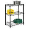 Black 3-Tier Adjustable Shelving Unit