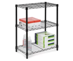 Black 3-Tier Adjustable Shelving Unit -Home Decor Store 810505130 8