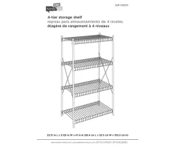 4-Tier Storage Shelf 7 4-Tier Storage Shelf -Home Decor Store 810505194 4