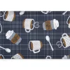 Real Living Charcoal & White Coffee Cups & Mugs Soft Step Kitchen Mat