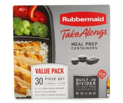 Rubbermaid TakeAlongs 30-Piece Meal Prep Container Set