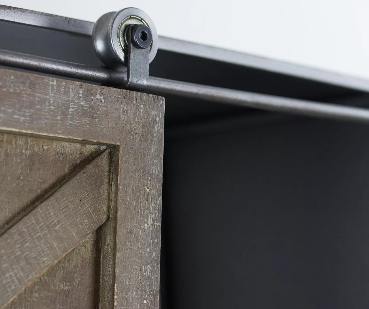 Rustic Sliding Barn Door Storage Rack 5 Rustic Sliding Barn Door Storage Rack - Image 5