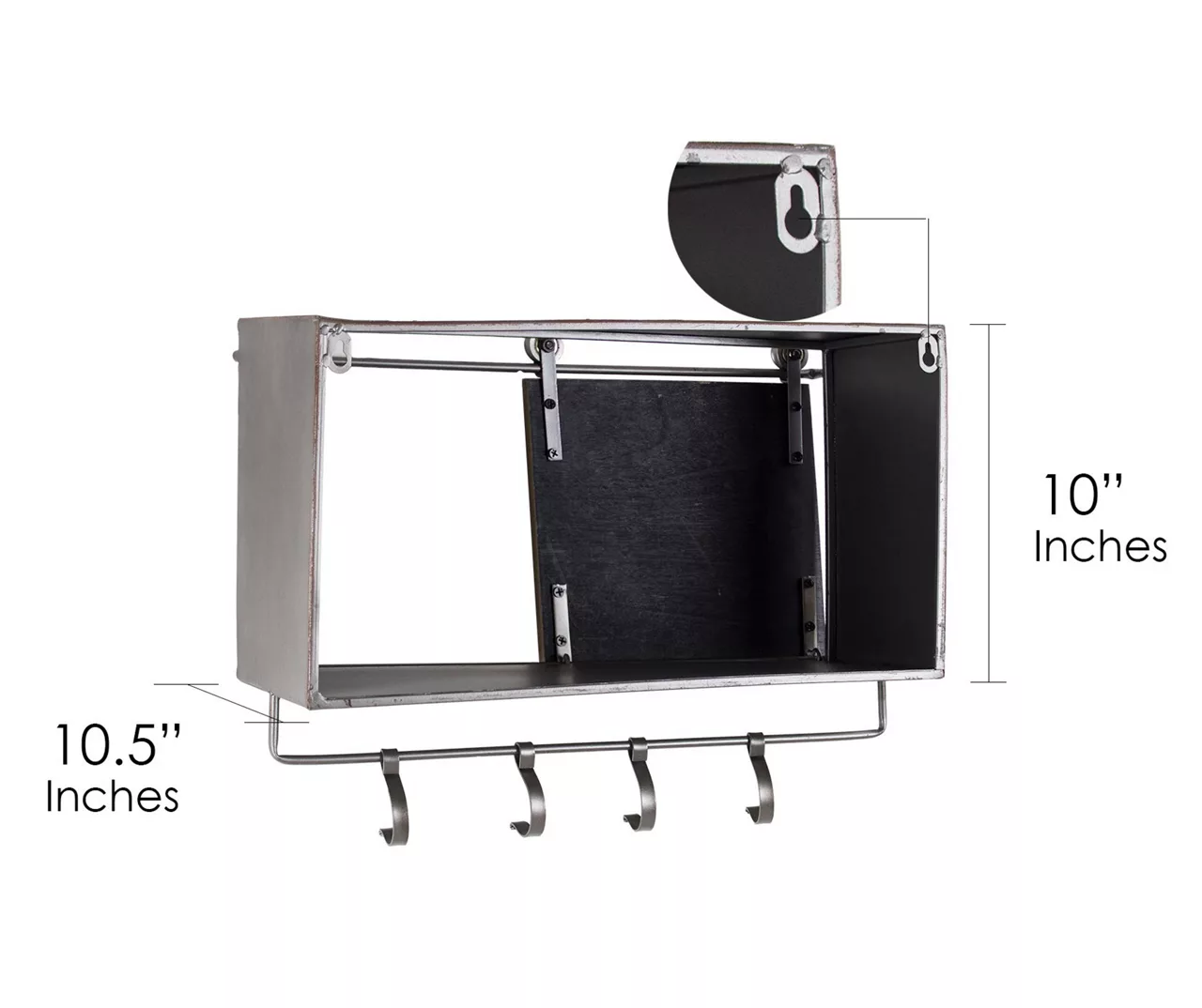 Rustic Sliding Barn Door Storage Rack 6 Rustic Sliding Barn Door Storage Rack - Image 6