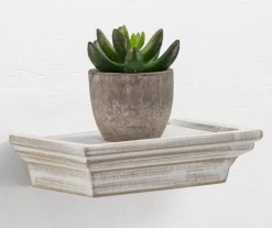 White Crown Molding 4-Piece Floating Shelves Set -Home Decor Store 810509317 3