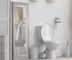 Leighton White Distressed Wall Mirror -Home Decor Store 810509326 3