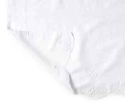 White Lily Valance & Tier 3-Piece Curtain Set 5 White Lily Valance & Tier 3-Piece Curtain Set -Home Decor Store 810511105 2