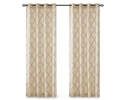 Sereno Fretwork Light-Filtering Grommet Curtain Panel -Home Decor Store 810518028 810518029 810518030 11 1