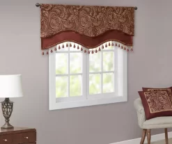 Valerie Beaded Rod Pocket Valance -Home Decor Store 810518037 1