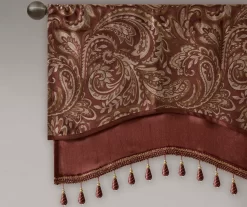 Valerie Beaded Rod Pocket Valance -Home Decor Store 810518037 2