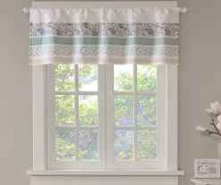 Stella Blue Rod Pocket Valance