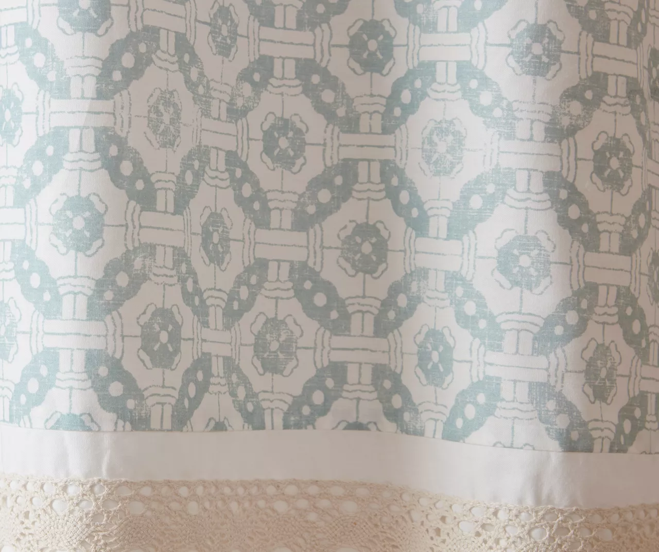 Stella Blue Rod Pocket Valance 4 Stella Blue Rod Pocket Valance - Image 4