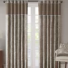 Valerie Blue Light-Filtering Rod Pocket Curtain Panel Pair, (95")