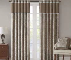 Valerie Blue Light-Filtering Rod Pocket Curtain Panel Pair, (95")