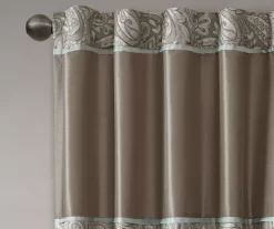 Valerie Blue Light-Filtering Rod Pocket Curtain Panel Pair, (95") -Home Decor Store 810518079 810518080 3