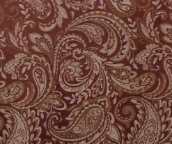 Valerie Burgundy Light-Filtering Rod Pocket Curtain Panel Pair, (95") -Home Decor Store 810518081 810518082 6