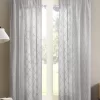 Clarissa Diamond Sheer Rod Pocket Curtain Panel