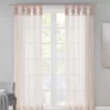 Persis Voile Sheer Twisted Tab Curtain Panel Pair