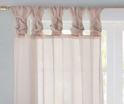 Persis Voile Sheer Twisted Tab Curtain Panel Pair -Home Decor Store 810518131 810518132 810518133 2