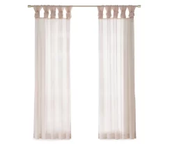 Persis Voile Sheer Twisted Tab Curtain Panel Pair -Home Decor Store 810518131 810518132 810518133 4