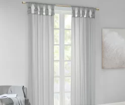 Persis Voile Sheer Twisted Tab Curtain Panel Pair -Home Decor Store 810518134 810518135 810518136 1 1