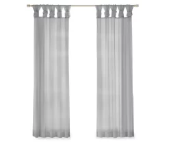 Persis Voile Sheer Twisted Tab Curtain Panel Pair -Home Decor Store 810518134 810518135 810518136 4 1
