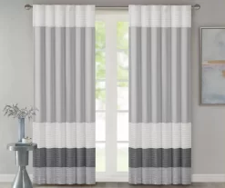 Salem Pintuck Light-Filtering Rod Pocket Curtain Panel, (84") -Home Decor Store 810518147