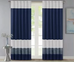 Salem Pintuck Light-Filtering Rod Pocket Curtain Panel, (84") -Home Decor Store 810518149