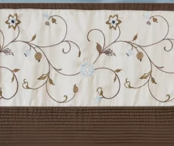 Monroe Embroidered Light-Filtering Rod Pocket Curtain Panel, (84") -Home Decor Store 810518173 5