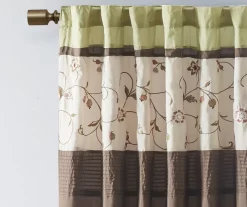 Monroe Embroidered Light-Filtering Rod Pocket Curtain Panel, (84") -Home Decor Store 810518174 2