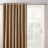 Loretta Taupe Blackout Grommet Curtain Panel, (84")
