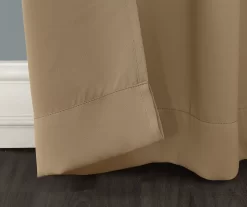 Loretta Taupe Blackout Grommet Curtain Panel, (84") 7 Loretta Taupe Blackout Grommet Curtain Panel, (84") -Home Decor Store 810518433 2