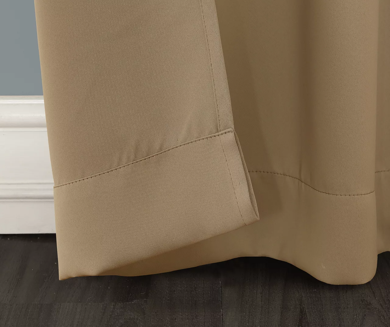 Loretta Taupe Blackout Grommet Curtain Panel, (84") 3 Loretta Taupe Blackout Grommet Curtain Panel, (84") - Image 3