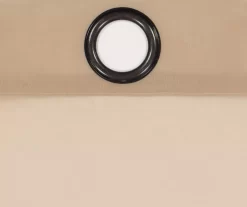 Curtain Fresh Latte Sheer Grommet Curtain Panel, (108") -Home Decor Store 810519496 810519498 810519495 810519546 810519509 6 3