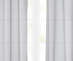 Curtain Fresh Light Gray Sheer Grommet Curtain Panel, (108") -Home Decor Store 810519502 810519520 810519501 810519494 810519505 4 2