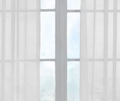 Curtain Fresh White Sheer Grommet Curtain Panel, (108") -Home Decor Store 810519504 810519497 810519506 810519499 810519507 3 1