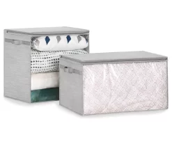 Space Dye 2-Piece Closet Storage Bags Set