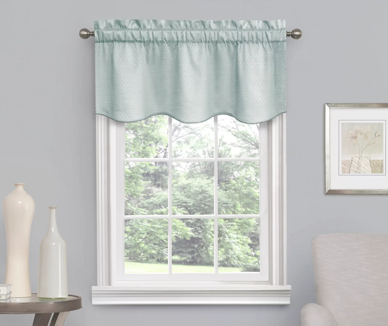Eclipse Blue Canova Room Darkening Thermal Valance 2 Eclipse Blue Canova Room Darkening Thermal Valance - Image 2