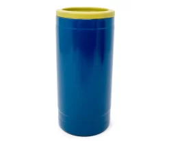 Blue & Yellow Stainless Steel 12 Oz. Can Cozy