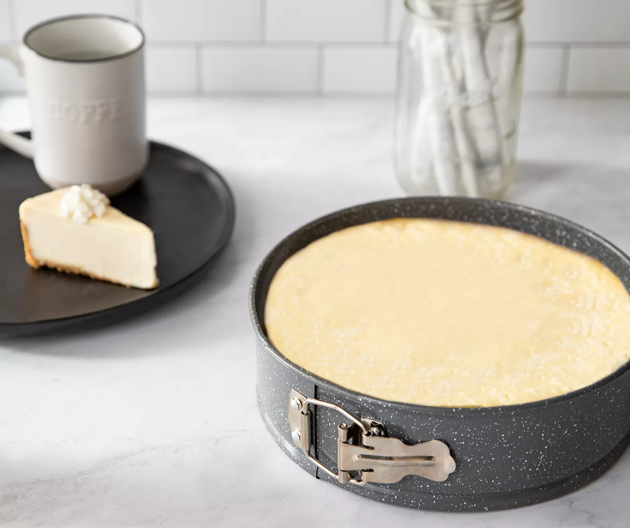 Gray Speckled Springform Pan, (9") 4 Gray Speckled Springform Pan, (9") - Image 4