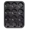 Black Speckled 12-Cup Muffin Pan