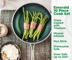 Granitestone Emerald 10-Piece Non-Stick Cookware Set -Home Decor Store 810529543 3