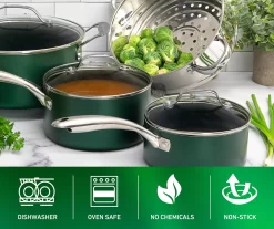 Granitestone Emerald 10-Piece Non-Stick Cookware Set -Home Decor Store 810529543 6