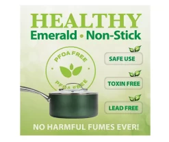 Granitestone Emerald 10-Piece Non-Stick Cookware Set -Home Decor Store 810529543 7