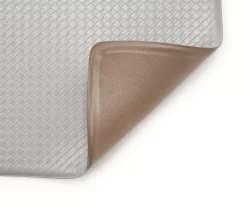 Gray Basketweave-Texture PVC Comfort Mat -Home Decor Store 810532474 2