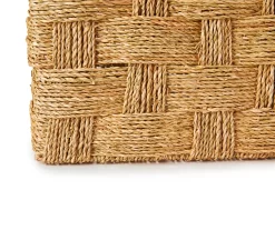 Natural Brown Seagrass Woven Storage Bin, (14.5") -Home Decor Store 810533793 2