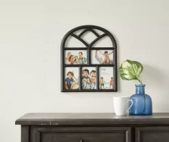Black Arch 5-Opening Collage Picture Frame, (4" X 6") -Home Decor Store 810534617 2